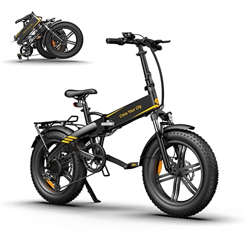 Vélos électriques : Vélo électrique pliable ADO A20F XE - Pneus Pedelec - 20 pouces - Moteur 250 W - Batterie 36 V / 10, 4 Ah - 25 km / h - Avec cadre arrière monté (conforme aux normes européennes de circulation