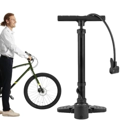 heshi Bombas de bicicleta Bomba de Aire para Bicicleta | Inflador de Piso ergonómico para Bicicleta con válvulas Presta y Schrader - Accesorios de Bicicleta para Motocicletas, colchones de Aire, Bicicletas de montaña, Heshi