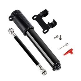 Cycleworkz Bike Pump, Portable Mini Bicycle Pump Max 120Psi | Comes with Ball Pump Needle & Frame Mount | Bicycle Pump Fits Shrader and Presta Valve Pump | Pump for Mountain & BMX bikes, Black