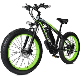 KETELES Bici elettriches 26" Bicicletta Elettrica E-Bike, E-Mountain Bike con 48V 17.5Ah Li-Batteria, Bici Elettrica Bike con 4.0 Fat Tire per Adulto Uomo e Donna, Shimano a 21 marce (verde)
