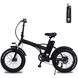  Bici elettriches 800W / 500W Mountain Electric Bike Foldable for Adults 20 inch Fat Tire Electric Bicycle 48V 12.8Ah Lithium Battery Electric Beach Bike 45km / H (Color : 500W 15ah 1 Battery) (800w 15ah 1 Battery)