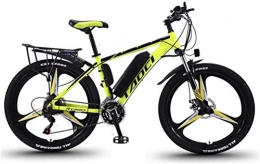 Aoyo Bici elettriches Adulti elettrica bici elettrica Mountain bike, lega di alluminio Biciclette All Terrain, 26" 36V 350W 13Ah rimovibile agli ioni di litio, smart Montagna-bici for la Mens, (Color : Yellow 2)