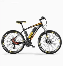 Aoyo Bici elettriches All Terrain Biciclette 27 velocità, 26" Mountain Bike for adulti, 36V 50KM Pure Chilometraggio batteria rimovibile agli ioni di litio, smart Montagna Ebike (Color : C1 electric 35KM / hybrid 70KM)