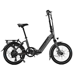 AsVIVA E-Bike B13 Bici Ripiegabile elettrica con Batteria Samsung 36V 15,6Ah | Bici Pieghevole 20" con deragliatore Shimano a 7 Marce, Motore Posteriore Bafang, Freni a Disco | Bicicletta Nero