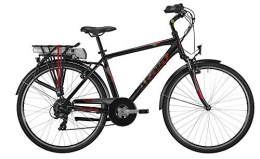 Atala Bici elettriches Atala Bici elettrica 2019 E-Run FS 28" da Uomo, Misura Unica 49, 6 velocità, Colore Nero-Rosso