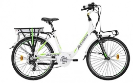 Atala Bici elettriches Atala Citybike elettrica pedalata assistita E-Run FS Lady, Misura Unica 45cm (Statura 150-175 cm), 6 velocità, Colore Bianco Verde
