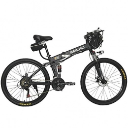 Augu Bici elettriches Augu Mountain Bike Bicicletta elettrica 21 velocità 48 V 350 W Motore brushless 15AH Li-Battery Freni a Disco per Bici Uomo Donna Adulto