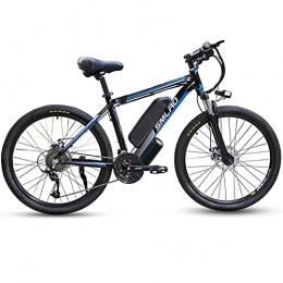 YANGAC Bici elettriches Bici Elettrica 1000W, 26" Mountain Bike Elettrica con Batteria Rimovibile 48V / 13AH, Fat Bike Elettrica Cambio Shimano 21 velocità, Fino a 45km / h(EU Warehouse), blue
