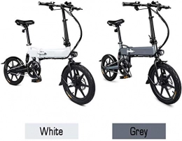 Drohneks Bici elettriches Bici elettrica pieghevole per bici elettrica con motore mozzo da 250 W, altezza LED, ruote da 16 pollici, batteria agli ioni di litio 36 V / 7, 8 Ah, bicicletta elettrica servoassistita per adulto