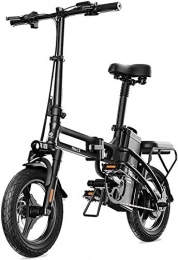 HCMNME Bici elettriches Bicicletta cruiser elettrica pieghevole Bici da neve elettrica, bici elettrica per adulti, bicicletta pieghevole per bicicletta elettrica Ebike con motore 400W, 14 pollici 48V E-bike con batteria al l