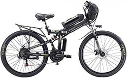 HCMNME Bici elettriches Bicicletta cruiser elettrica pieghevole Bici da neve elettrica, bicicletta elettrica, pieghevole elettrico, materiale in acciaio elevato in acciaio al carbonio mountain bike con 26 "super, 21 marcia a