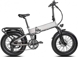 HCMNME Bici elettriches Bicicletta Elettrica 20 pollici 500W pieghevole bicicletta elettrica con controllo crociera 48v 11.6ah moto brushless rimovibile batteria al litio 8 velocità kinetic energia recupero bicicletta per bi