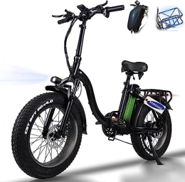 HFRYPShop Bici elettriches Bicicletta Elettrica, Bici Elettrica Pieghevole 4.0'' Fat Ebike, 48V / 24Ah Samsung Batteria al Litio, 5 Velocità 250W Motore | 25KMH, Freno Idraulico, Shimano a 7 Velocità, Display a Colori