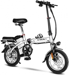 BXZ Bicicletta elettrica pieghevole bici elettrica portatile e facile da riporre in camper Roulotte carica breve con batteria agli ioni di litio rimovibile e motore elettrico silenzioso senza spazzol