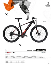 Cicli Ferrareis Bici elettriches Cicli Ferrareis MTB 27.5 E-Bike RS-E3 Evo Alloy Black Bird