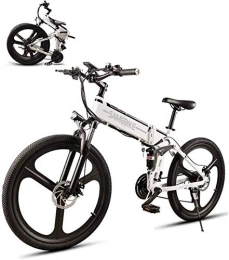 ZMHVOL Bici elettriches Ebikes Ebike 26 '' Bicicletta elettrica per Adulti 350 W Mountain Bike con Batteria al Litio da 48 V 10Ah, Faro a LED Brillante e Corno, 21 velocità ZDWN