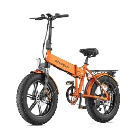 ENGWE Bici elettriches ENGWE Bici Elettrica Pieghevole, 20"×4.0 Fat Tire 7 Velocità Bicicletta Elettrica da 48V 13Ah Batteria Rimovibile, Autonomia di Massima 120KM 250W E-bike da per Ogni Terreno & MTB & Spiaggia & Neve
