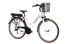 F.lli Schiano Bici elettriches F.lli Schiano E-Ride 28 pollici bicicletta elettrica , bici da città per adulti uomo / donna , e-bike ibrida con batteria da 36V, motore da 250W e accessori - luci, cestino , ebike pedalata assistita