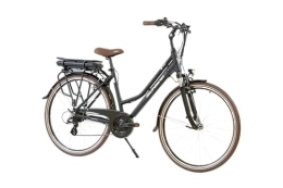 F.lli Schiano  F.lli Schiano E-Ride 28 pollici bicicletta elettrica , bici da città per adulti uomo / donna , e-bike ibrida con batteria da 36V, motore da 250W e accessori - luci, ebike pedalata assistita Nero