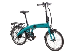 F.lli Schiano Bici elettriches F.lli Schiano Galaxy 20" E-Bike Bicicletta Elettrica Pieghevole per Adulti con Motore 250w e Batteria al Litio 36V 10.4Ah estraibile, Display LCD, 8 Velocità, Colore Blu