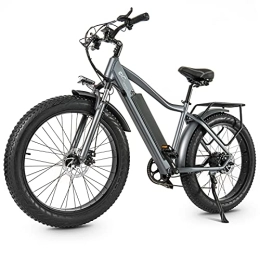 TODIMART Bici elettriches Fat bike elettrica pieghevole, batteria 48V 17Ah, 26 * 4 pollici, durata della batteria fino a 60-90Km, avvio con un pulsante, cruise control, mountain bike per adulti staccabile con batteria (J26)