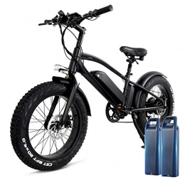 YANGAC Bici elettriches Fat Bike Elettrica T20, 2 batterie 5 velocità Motore da 750 W 10 Ah Smart BMS Velocità massima 45 km / h Display intelligente Freno a disco 20 x 4.0 Pneumatici grassi - [EU Direct