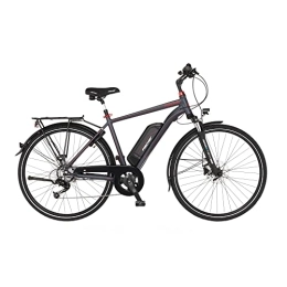 Fischer Bici elettriches Fischer Viator 1.0, Biciclette elettriche Trekking | E-Bike, Antracite Scuro Opaco, Rahmenhöhe 50 cm