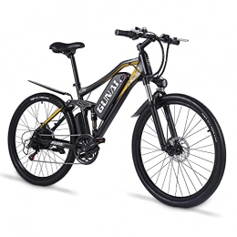 GUNAI Bici elettriches GUNAI Bicicletta Elettrica da 27, 5 pollici per Mountain Bike per Adulti da 500 W con Batteria Agli Ioni di Litio da 48 V 15 Ah