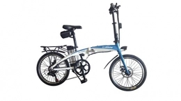 Helliot Bikes Bici elettriches Helliot Bikes By Helliot 02, Bicicletta Elettrica Pieghevole Unisex – Adulto, Bianco e Blu, M-L