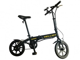 Helliot Bikes Siam, Bicicletta Elettrica Pieghevole con Batteria al Litio Unisex  Adulto, Giallo e Nero, M-L