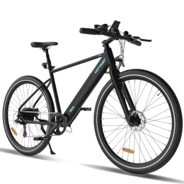 HITWAY  HITWAY Bicicletta Elettrica, Adulti Mountain Bike Elettrico, Bicicletta elettrica da 700C, E-bike da pendolarismo con batteria rimovibile da 36V12AH, 7 Velocità, 40-80km