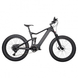 HMEI Bici elettriches HMEI Bicicletta elettrica Pieghevole Bici elettrica per Bicicletta elettrica per Adulti Fat Tire 1000W 48V Bici elettrica a Sospensione Completa Ultraleggera (Colore : Carbon UD Matt)