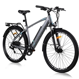Hyuhome Bici elettriches Hyuhome Bicicletta elettrica da uomo, 28 pollici, 36 V, 12, 5 Ah, per adulti e donne, con motore Bafang e cambio Shimano a 7 marce