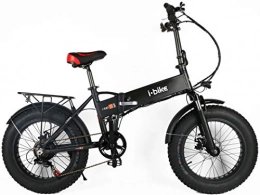Ibike Bici elettriches i-Bike, Fold Fat 20" Unisex Adulto, Black, Unica