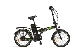 i-Bike Bici elettriches i-Bike Fold Green 21, Biciclette elettrica Pieghevole Unisex Adulto, Nero, Unica