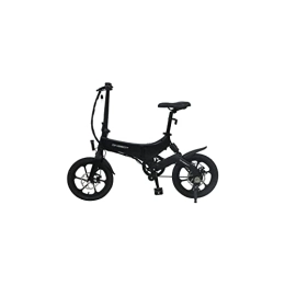 IEASE Bici elettriches IEASEddzxc Electric Bicycle 16 Inch Electric Bike Adult Electric Bicycles Foldable Electric Bicycle (Color : Schwarz)
