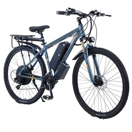 IEASE Bici elettriches IEASEzxc Bicycle Assisted lithium battery bicycle electric mountain bike long range electric bicycle (Color : Blue)
