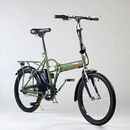 Import For Me Bici elettriches Import For Me Bicicletta Elettrica IFM Verde Militare Pieghevole Batteria Litio da 24V / 4.4Ah