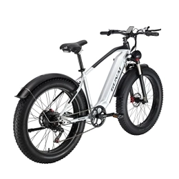 KELKART Bici elettriches KELKART Bicicletta elettrica, 26" 4.0 Fat Tire Ebike per Adulti 48V19AH Batteria Rimovibile, Shimano a 7 Velocità, Forcella in Lega Bloccabile Sospensione Anteriore