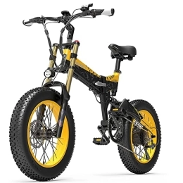 Kinsella Bici elettriches Kinsella LANKELEISI X3000plus-UP 20 Inch 4.0 Fat Tire Snow Bike