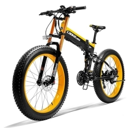 Kinsella  Kinsella XT750PLUS La bicicletta elettrica è una mountain bike elettrica fat tire con: ottimo assorbimento degli urti, batteria al litio rimovibile da 48V 17, 5Ah. (giallo)