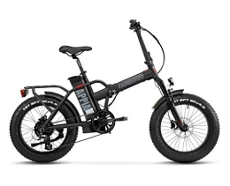 Lombardo Bici elettriches LOMBARDO BICI APPIA Ruota 20 Fat Bike Motore 250w 80Nm Batteria 624Wh 48v 13ah Gamma 2021 (Black / Grey Matt)