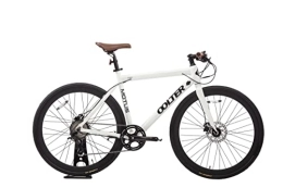 Motus Torm | Bianco Bicicletta eBike Elettrica Sport 28 Pollici | Velocità massima di 25 km/h | Autonomia 70km | Lithium-Ion Batteria 36V 7Ah | Motore 250W | Taglia L | Cambio a 9 marce | e-Bike