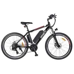 MYATU Bici elettriches Myatu Bici Elettrica 26", Bicicletta Elettrica con Batteria Rimovibile 36V 12, 5Ah, Cambio Shimano a 21 Velocità, Display LCD, Ebike per Adulti Unisex