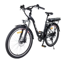 Generic Bici elettriches Myatu City Bike 5685, bicicletta elettrica da 26 pollici, con batteria al litio da 36 V, 12, 5 Ah, 6 marce, cambio a sfera, batteria ad alte prestazioni, lunga durata