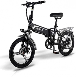 N&I Bici elettriches N&I Adult Mountain Electric Bike 350W 48V Lithium Battery Aluminum Alloy 7 Speed Foldable Electric Bicycle 20 inch Magnesium Alloy Wheels Lithium Battery Beach Cruiser for Adults