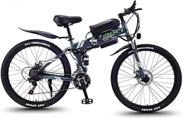 N&I Bici elettriches N&I Fast Electric Bikes for Adults Folding Electric Mountain Bike 350W Snow Bikes Removable 36V 8AH Lithium-Ion Battery for Adult Premium Full Suspension 26 inch Electric Bicycle Li