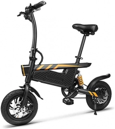 N&I Bici elettriches N&I Folding Electric Bike 16 Inches Aluminum Alloy Frame Variable Speed Small Portable Ultra Light 250W Travel Pedal Small Battery Car Unisex