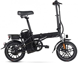 N&I Bici elettriches N&I Folding Electric Bike 400W Assisted Electric Bicycle with 48V 25A Removable Lithium Battery And Shock Absorber for Adults And Teenagers City Commute