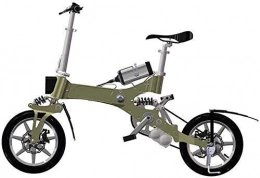 N&I Bici elettriches N&I Folding Electric Bike Lightweight And Aluminum Folding Bike with Pedals Lithium Battery Bike Outdoors Adventure Mini Sports Electric Bike